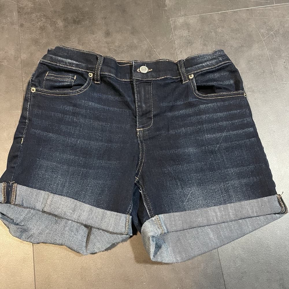 Soho‎ New York & Co. Shorts Womens Size 4 Blue Super Stretch 3.5 Inch F-12